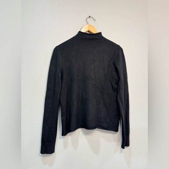 Black Cyrus Mock Neck Sweater Size M EUC - Picture 4 of 5